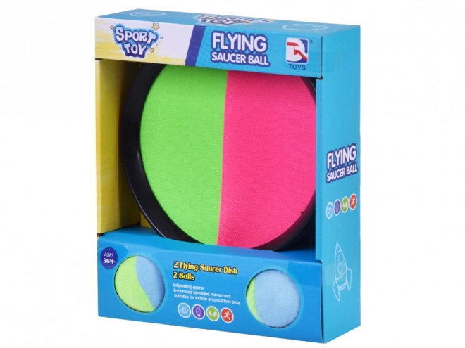 Game with Catching Paddles and Velcro Balls