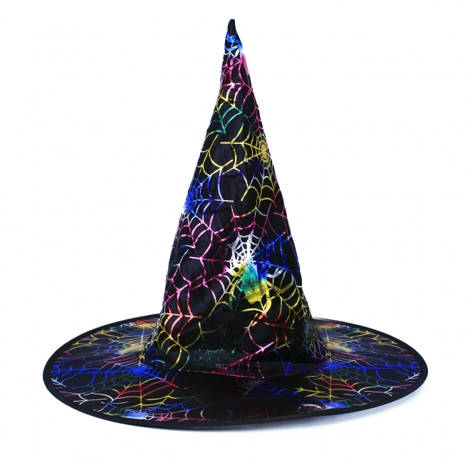 Wizard Halloween Hat with Web for Adults