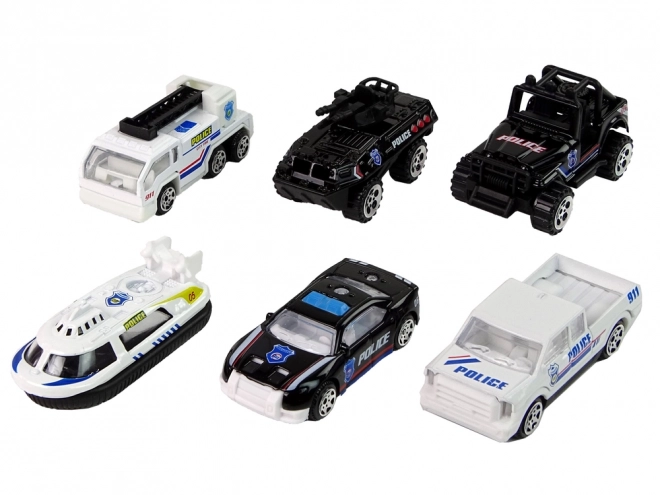 Police Car Set - Toy Vehicles 1:64