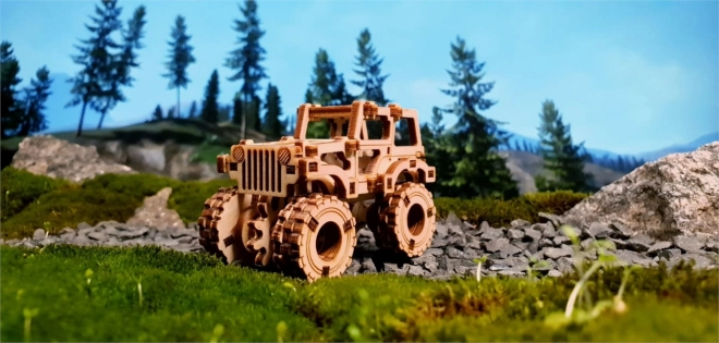 Wooden City 3D Puzzle Superfast Monster Truck