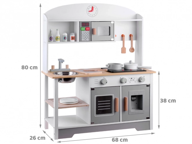 Large Wooden Kitchen Set for Kids