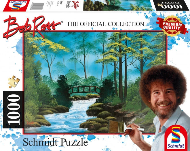 Bob Ross Lonely Bridge 1000 Piece Jigsaw Puzzle