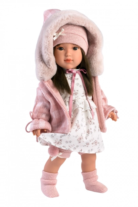 Realistic Doll with Soft Cloth Body 40 cm