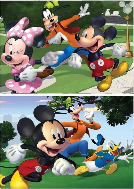 Mickey Mouse and Friends Double Puzzle Set