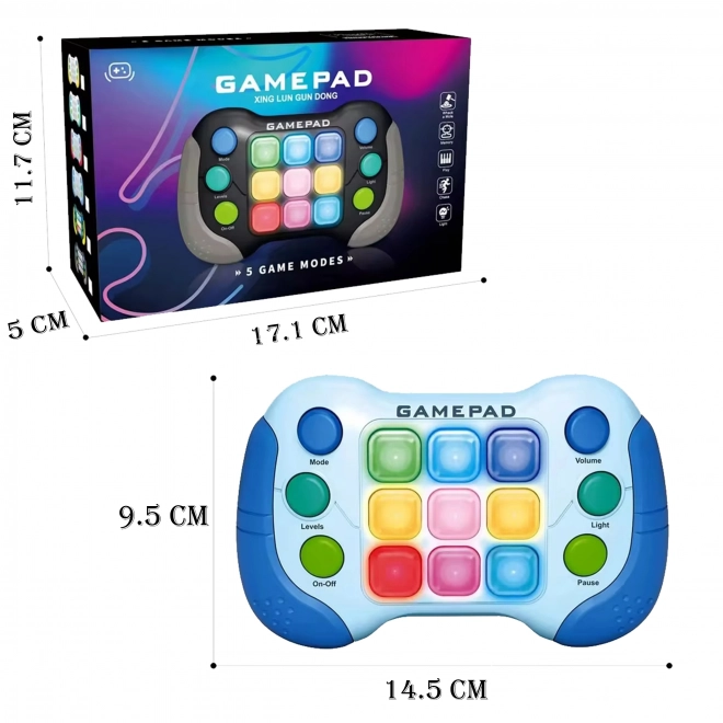 Elektronikus játék WOOPIE Pop-It Fidget Toy Gamepad kék