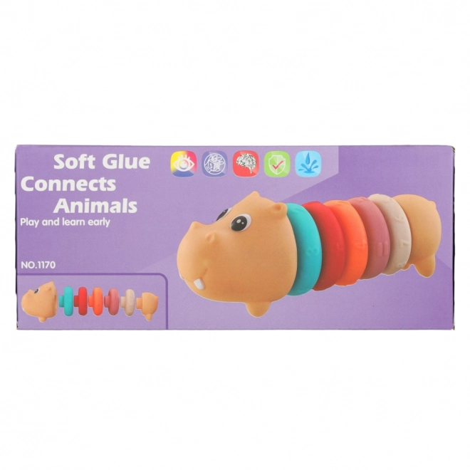 Hippo Sensory Educational Soft Blocks Puzzle