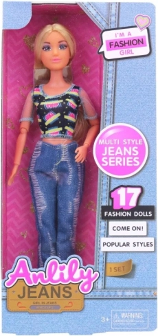 Puppe Lili in Jeans 30 cm