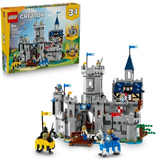 Lego Creator 3 in 1 castello medievale e cavalieri a cavallo