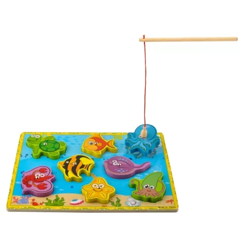 Fishing Puzzle with Magnetic Fish