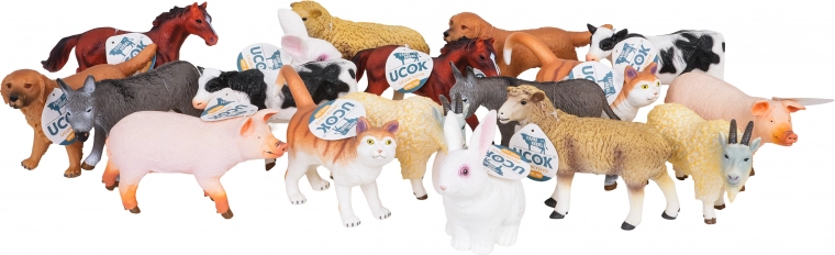 18 gedetailleerde figuren voor creatief spel