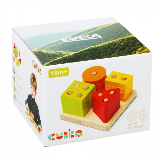 Cubika Wooden Shape Sorting Puzzle Set