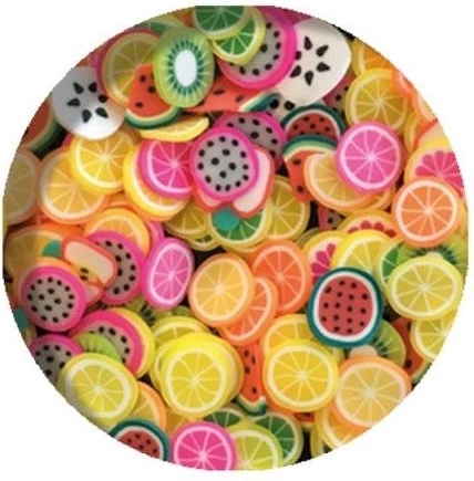 Cheerful fruit confetti for a unique style