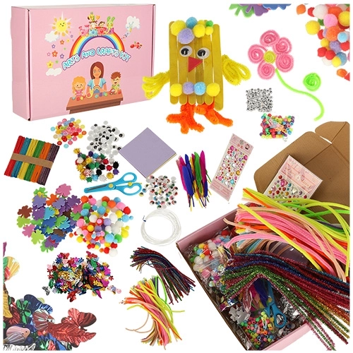 Creative Craft Set for Kids - 1200 Pieces