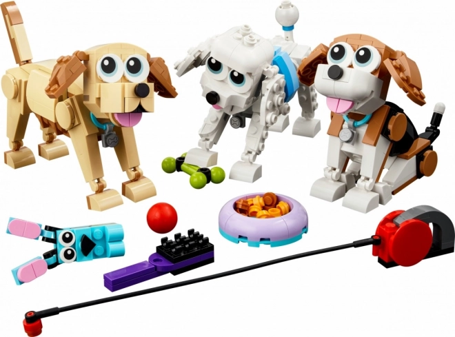 Charming LEGO Dogs 3-in-1 Set