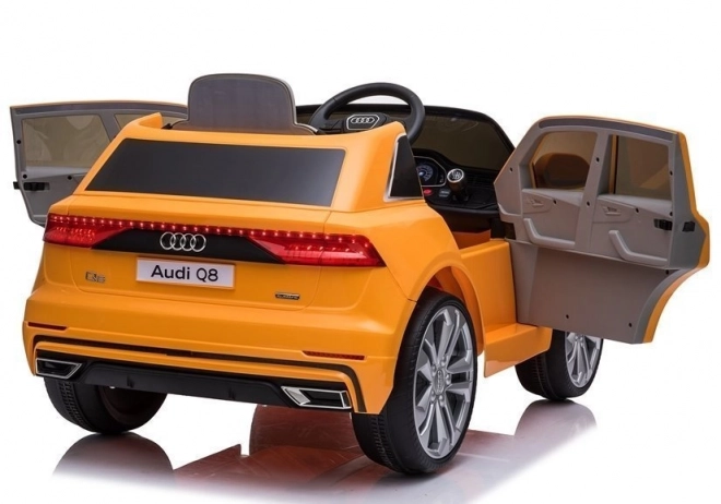 Audi Q8 Kids Ride-On Car Yellow Lacquered