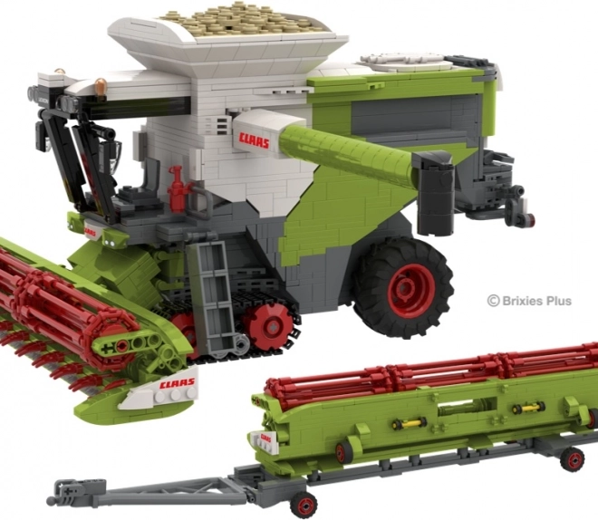 Construction Kit Brixies Plus Claas Lexion 8900 Terra Trac with Trailer