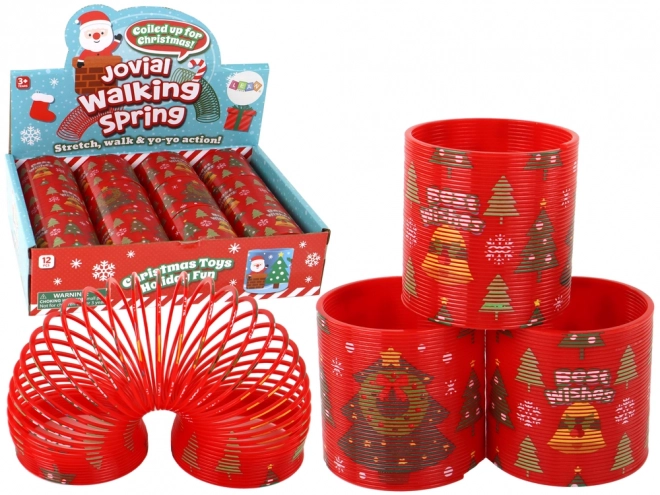 Iconic Christmas Theme Red Spring Toy