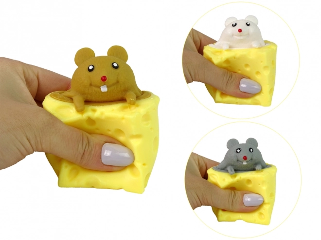 Mouse in Cheese Squishy Toy