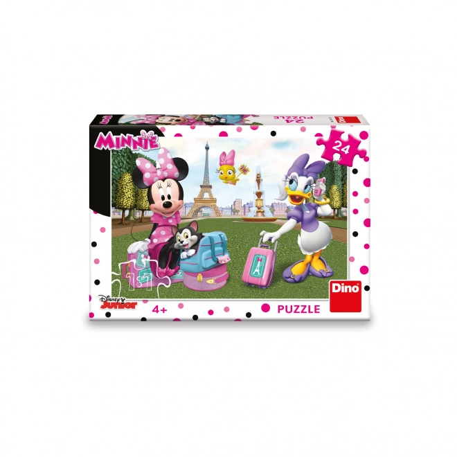 Minnie and Daisy in Paris Puzzle