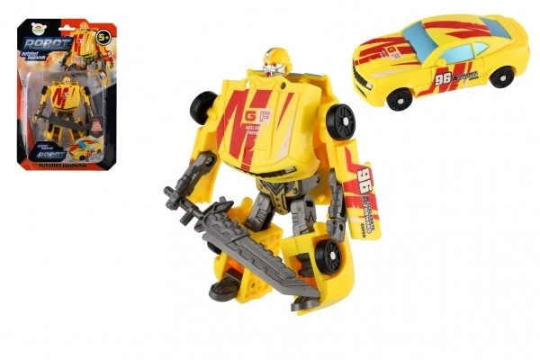 Yellow Transformer Auto Robot Toy