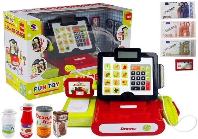 Touchscreen Toy Cash Register with Accessories