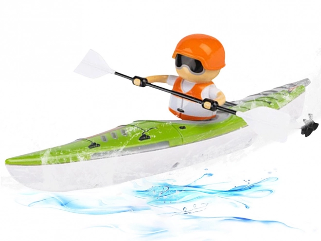 Remote Controlled LED Kayak with Oarsman Toy