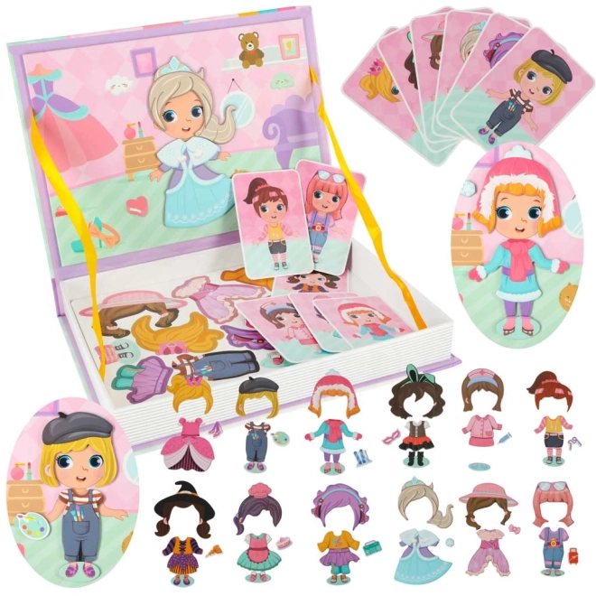 Magnetic Puzzle Book Dress Up Doll