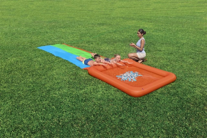 Double Water Slide Super Splash for Kids 3+