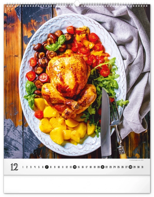 Wall Calendar Gourmet 2025