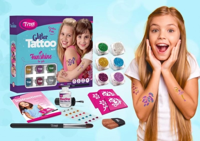 TyToo Funshine Glitter Tattoo Set for Girls