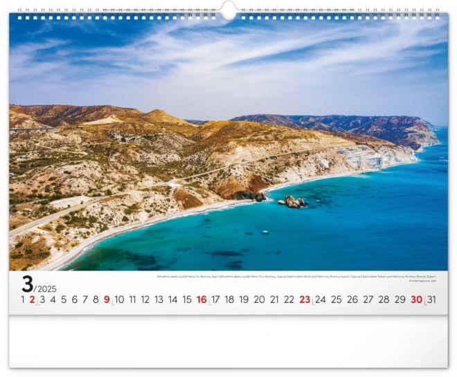 Notique Wall Calendar Sea 2025