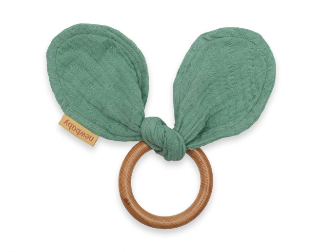 mint baby ears teething toy