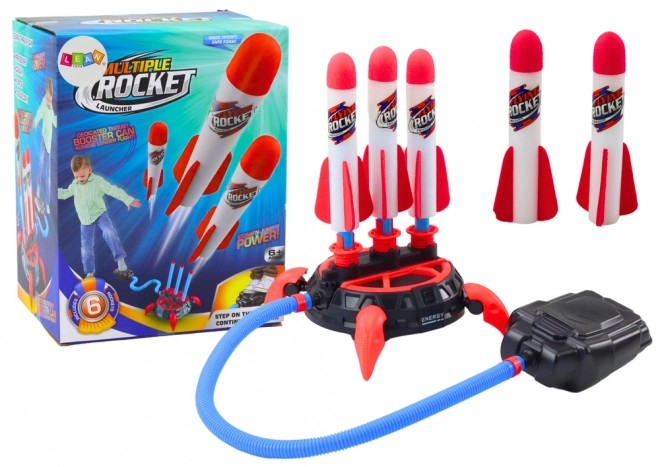 Triple Rocket Foam Launcher Game