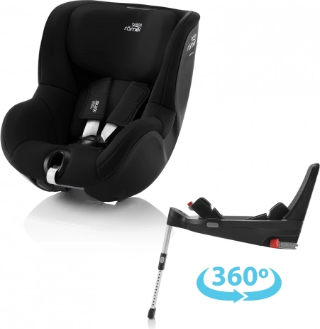 Seggiolino auto sicuro Dualfix con base Flexi - Space Black