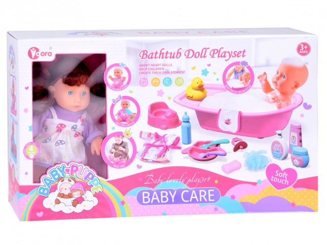 Interactive Doll Bath Set with Accessories