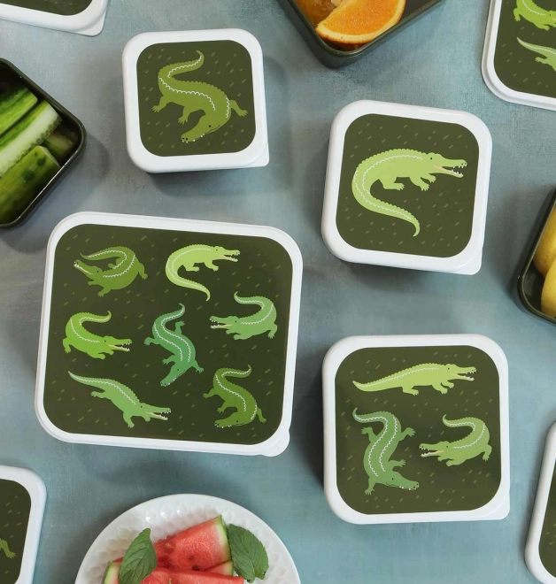 Snack Box Set - Crocodile Design