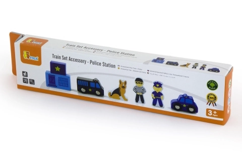 Wooden Police Figures Set