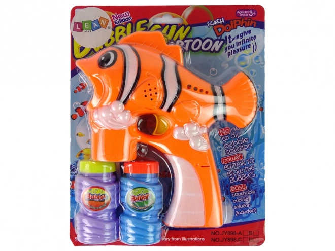 Orange Fish Bubble Machine