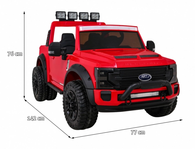 Autoturism electric Ford Super Duty – Červené