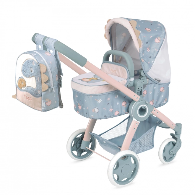 Foldable 3-in-1 Doll Stroller with Backpack Coco 2024