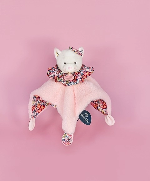 Comforting Pink Cat Plush Toy 3-in-1