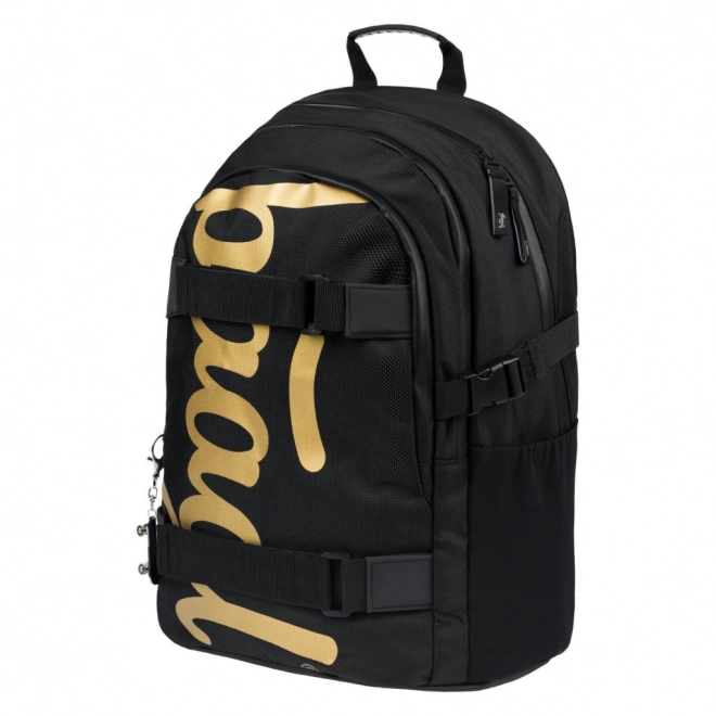 School Backpack Skate Gold