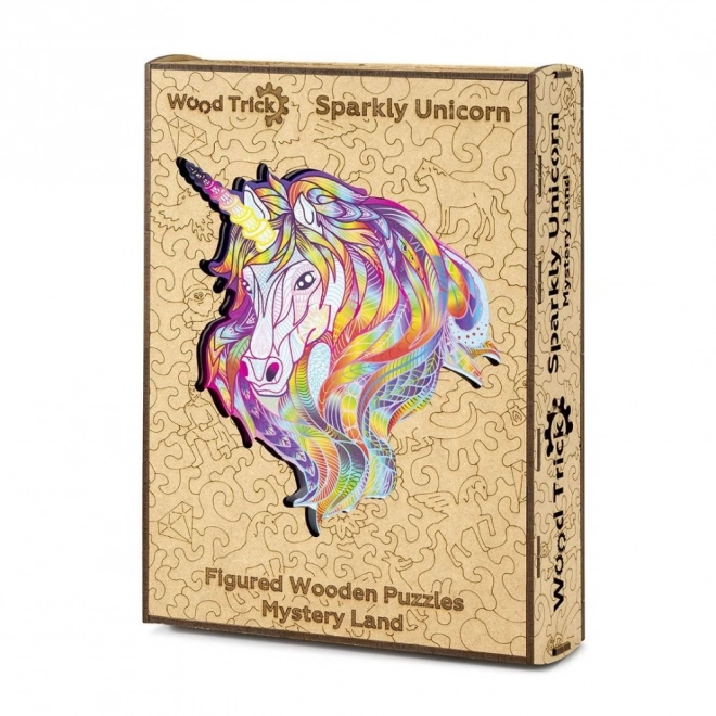 Wooden Rainbow Unicorn Puzzle