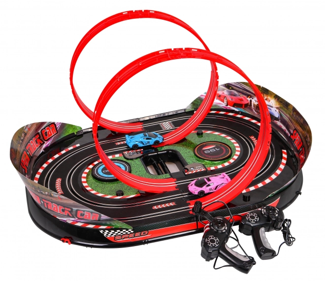 Foldable Racing Track Speed Track for Kids 6+ with Interactive Effects