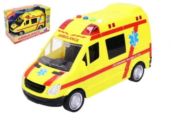 Ambulance Toy with Light and Sound Effects 22 cm