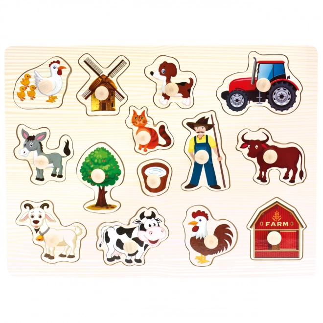 Bino Wooden Farm Puzzle