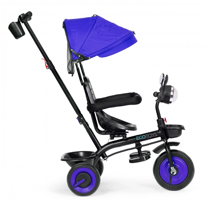 3-in-1 tricycle stroller for children with swivel seat and canopy by ECOTOYS