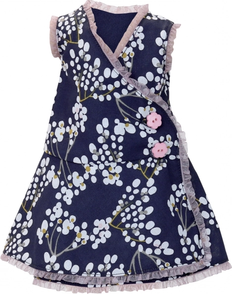 Floral wrap-look dress