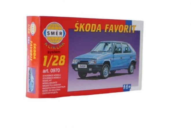 Skoda Favorit Model Kit 1:28