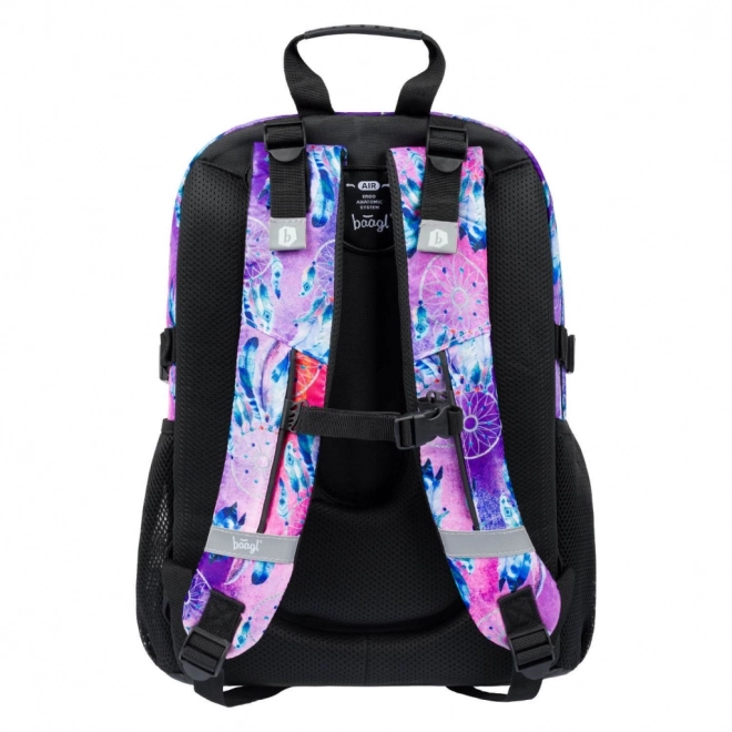 Baagl Backpack Set Dreamcatcher: Backpack, Pencil Case, and Shoe Bag